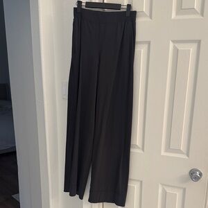 lululemon athletica Black Stretch Woven High-Rise Wide-Leg Pant
